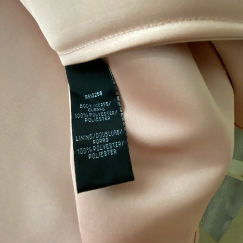 Flor et.al Satin V-neck A Line Gown - Picture 16 of 16